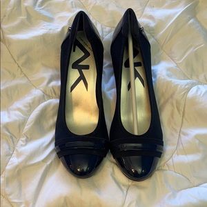 Anne Klein Sport Navy Thick Heels